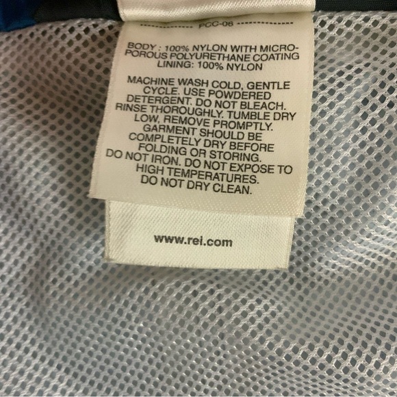 REI Jacket Blue Windbreaker Full Zip Unisex Size Large Vented Pockets T194 - Picture 11 of 14